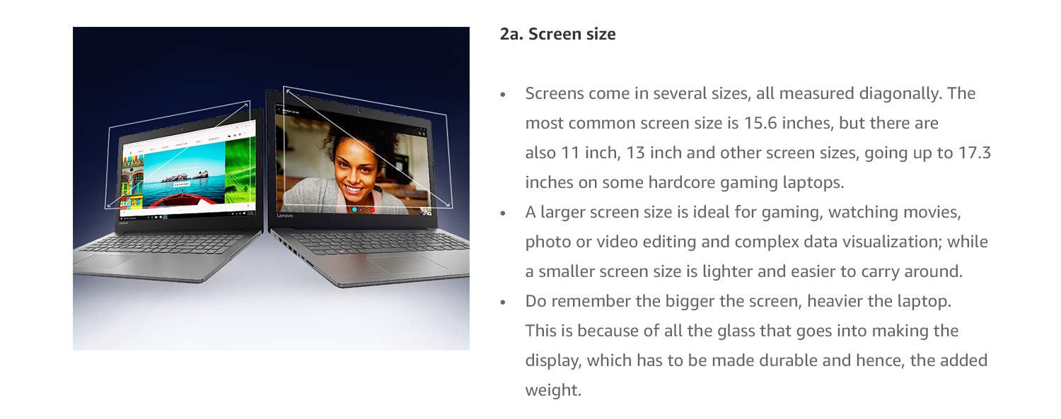 Screen size