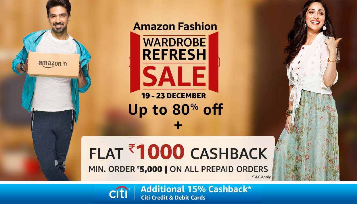 Amazon Wardrobe Refresh Sale 19th to 23rd December