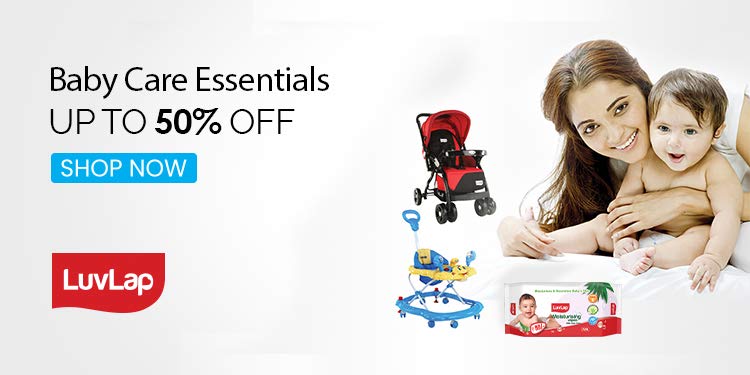 Up to 60% off on Baby Products | Buy baby diapers, bath