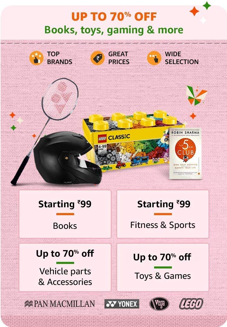 Books, toys, gaming and more