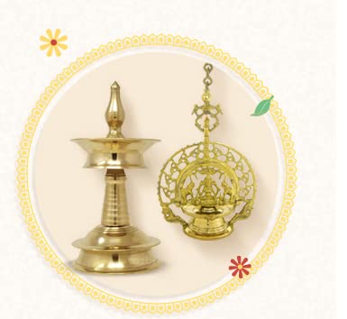 Lamps,diyas &pooja essentials