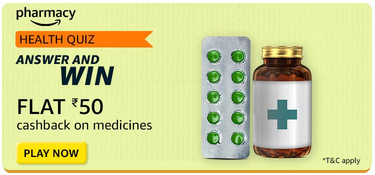 Amazon Pharmacy Quiz Answers – Get Rs 50 back