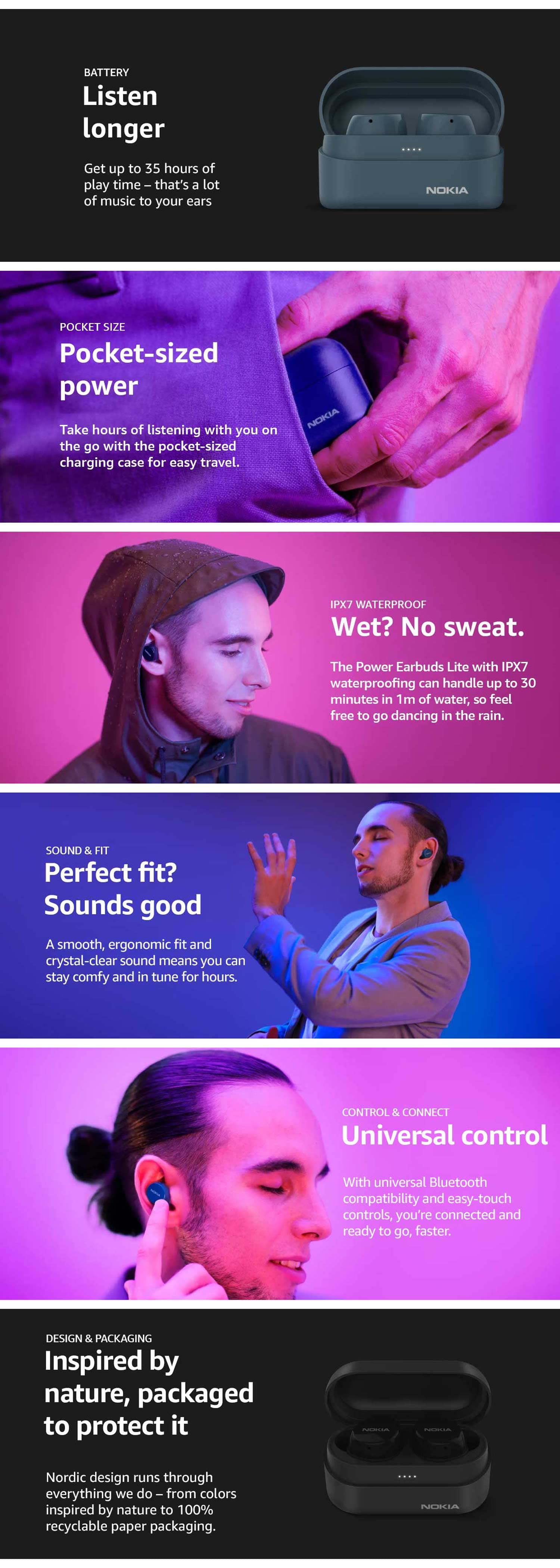 Amazon.in: Nokia Power Earbuds Lite: Electronics