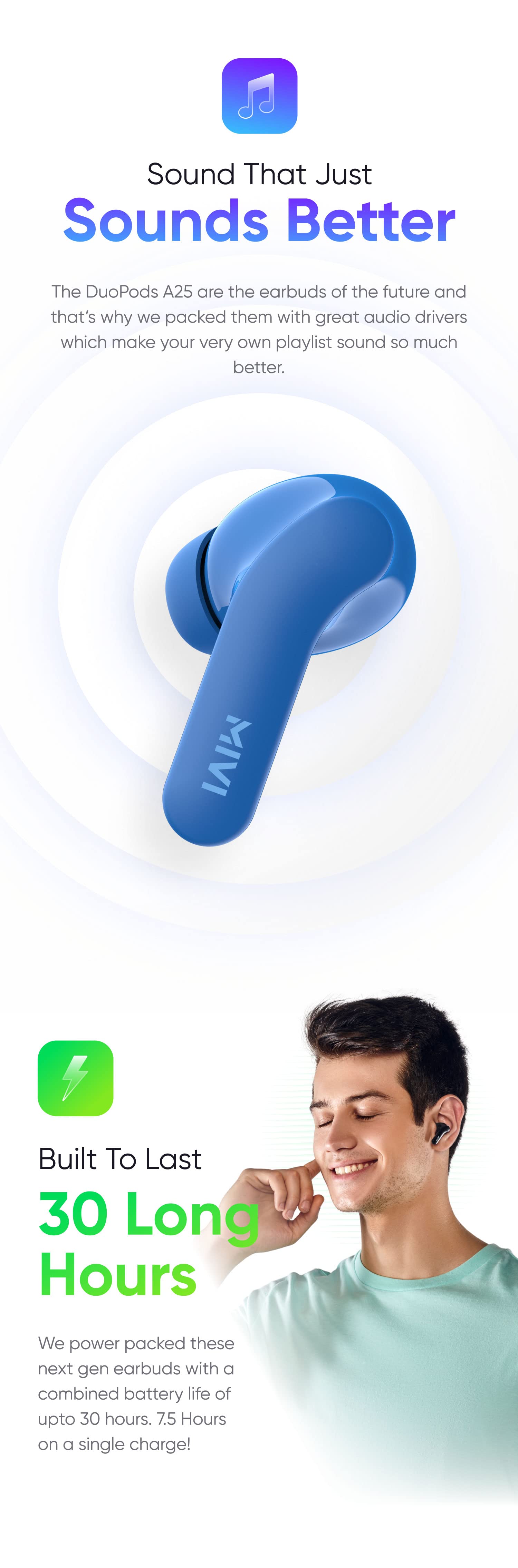 Amazon.in: Mivi Duopod A25: Electronics