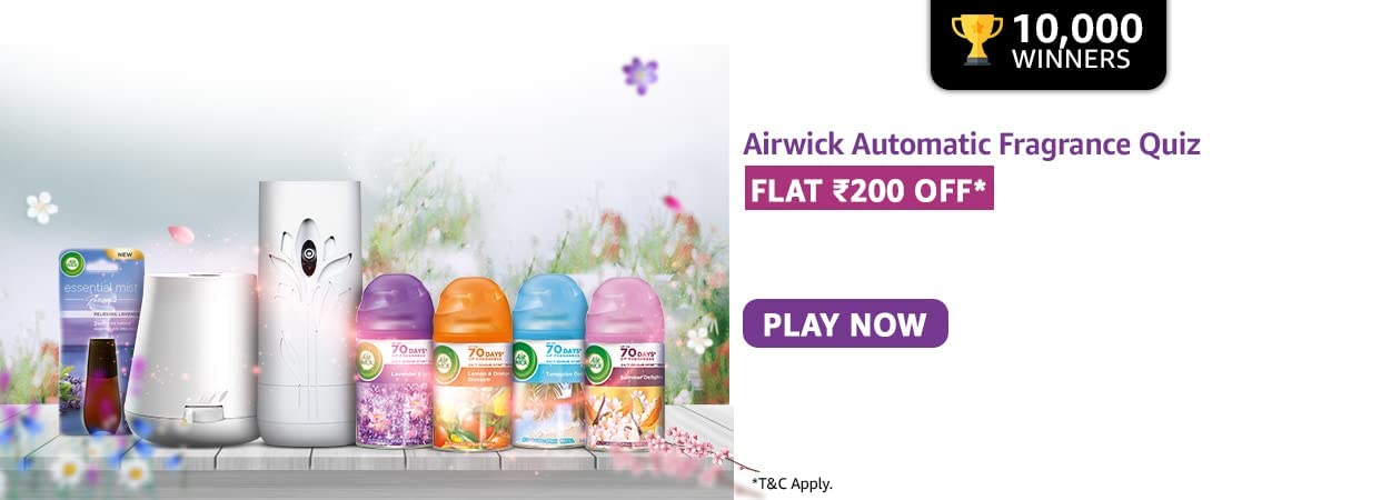 Airwick Automatic Fragrance Quiz Answers | Save ₹200 on Orders of ₹350