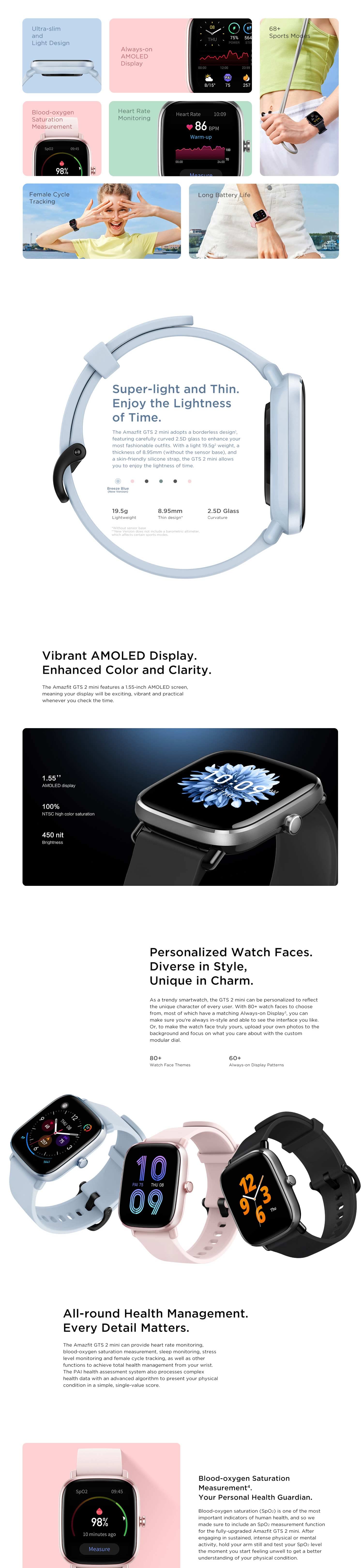 Amazon.in: Amazfit GTS 2 mini New version: Electronics