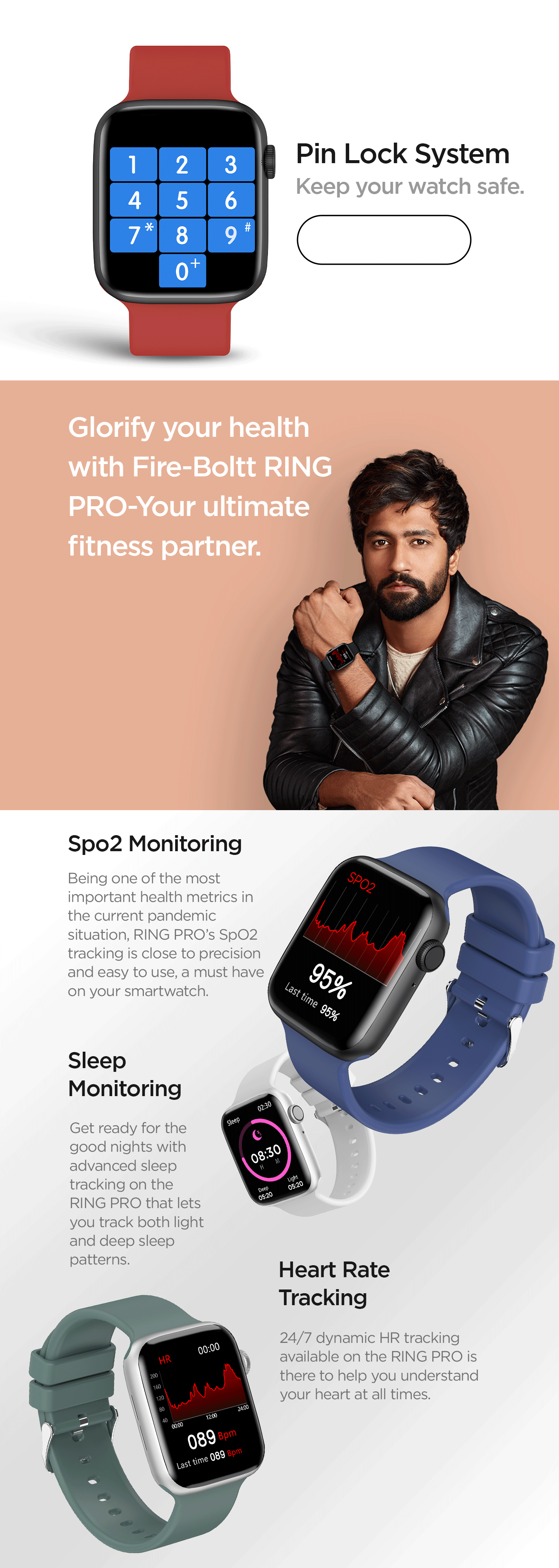 Amazon.in FireBoltt Ring Pro Smartwatch Electronics