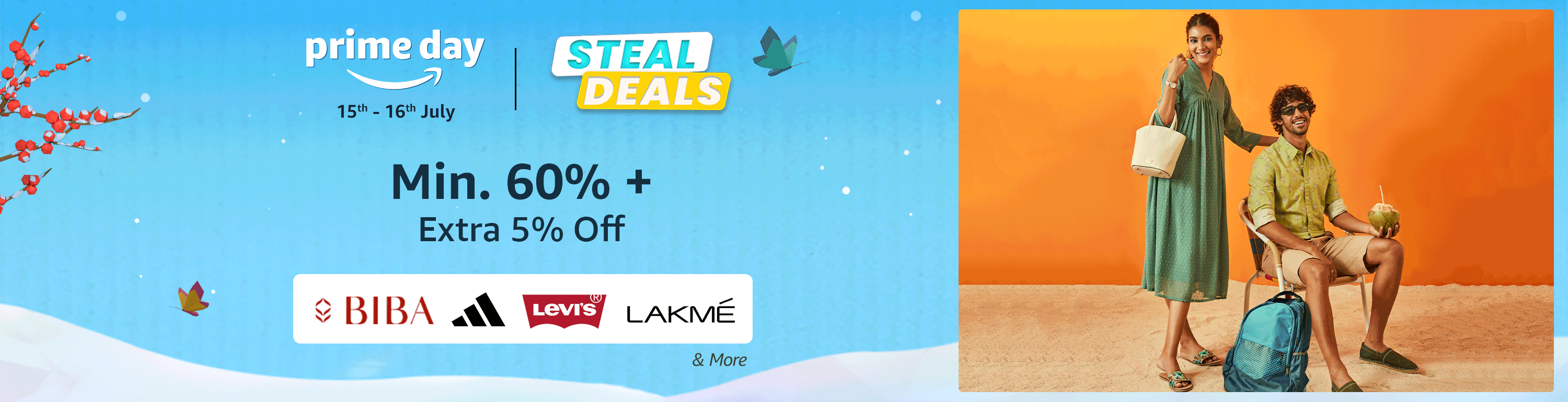 Amazon.in Steal deals Prime day 2023 Fashion