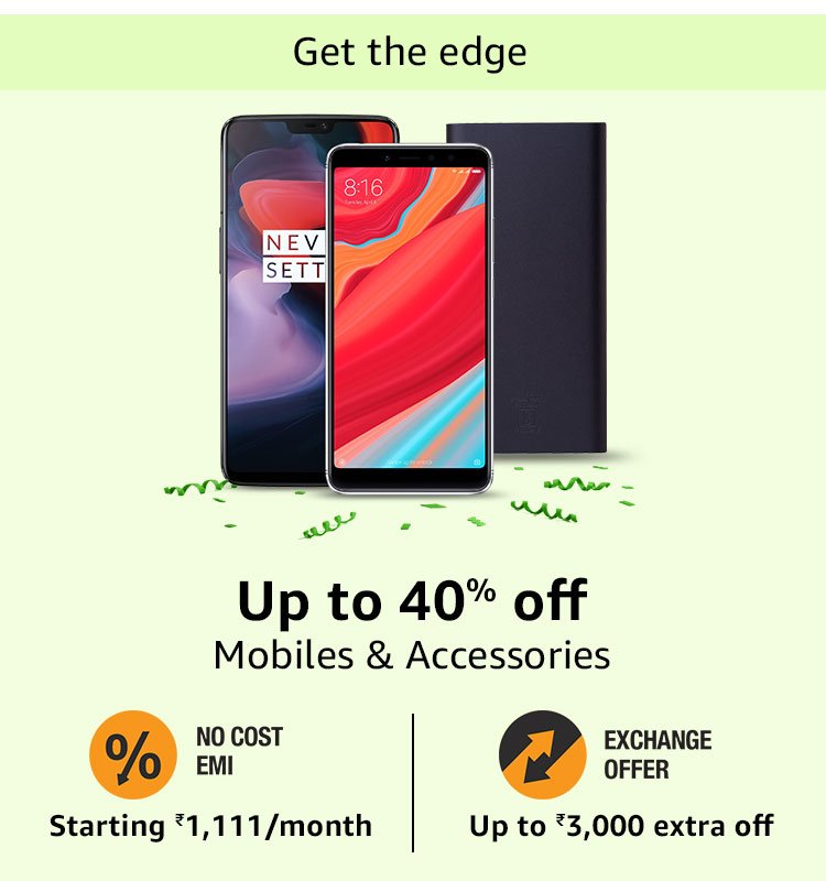 up to 40% Off Mobiles