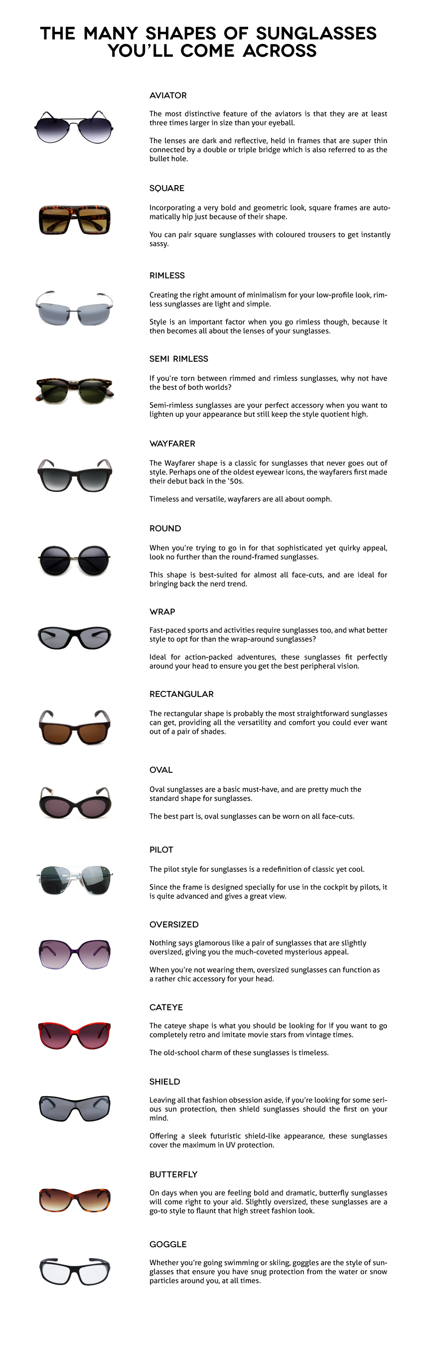 Sunglasses Buying Guide How To Buy Sunglasses Online Amazon.in