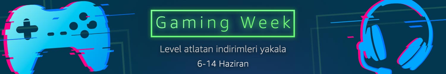 Amazon Gaming Week Ndirimleri Oyuncu R Nlerinde Level Atlatan TR22 GAMING WEEK Q2 LP BANNER 1500X250 