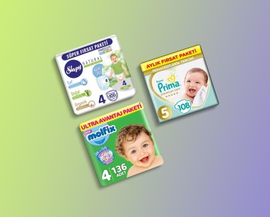 Bebek bezleri ve alt değiştirme ürünleri