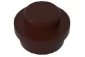 TYCOLE Gobricks GDS-615 Plate 1X1 Round Compatible with Lego 6141 4073 30057 All Major Brick Brands Toys Building Blocks Technical Parts Assembles DIY (308 Dark Brown(082),100 PCS)