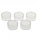 5pcs 10g Cosmetic Empty Jars Pots Eye Shadow Face Cream Powder Container - Clear