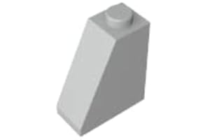TYCOLE Gobricks GDS-618 ROOF Tile 2X1X2 Compatible with Lego 60481 All Major Brick Brands Toys Building Blocks Technical Parts Assembles DIY (194 Light Bluish Gray(071),20 PCS)