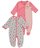 Baby Gear Baby Girls' "Owl So Cute" 2-Pack Coveralls - coral, 6 - 9 months