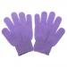 1 Pair Shower Exfoliating Wash Skin Spa Bath Gloves Massage Clean Hygiene Gloves - Purple