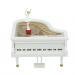 Wind Up Ballet Girl Dancing Ballerina on Piano Music Box Clockwork Model Toy