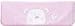 Obaby B is for Bear Appliqued Fleece Blanket (Pink)