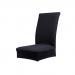 Solid Color Soft Polyester Spandex Dining Stool Chair Cover Slipcover Black