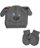 Winter Warm-Up! Baby Boys' "Snow Pup" Beanie & Mittens Set - gray, one size