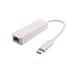 Produktbild MicroConnect 0.2 m USB C – RJ-45 USB C RJ weiß Kabel-Schnittstelle und Netzteil