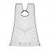 Beard Apron Gather Cloth Bib Facial Hair Trimmings Catcher Cape Sink White/Black - White, 70mm