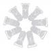 Resin Pacifier Holder Badge Dummy Clips Crafting Supplies 39 x 16mm Pack of 10 Clear