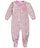 Absorba Baby Girls' "Leopard Bow" 1-Piece Pajamas - pink/multi, 18 months