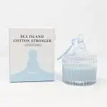 MUMUSO Sea Island & Cotton Stronger Scented Candle | Sweet Princess Scented Jar Candle for Home Decor, Christmas, Spa (Blue)