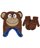 Critter Collection "Monkey" Beanie & Mittens Set - brown, one size