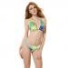 Imported Colloyes Floral Triangle Top w/ Classic Cut Bottom Bikini Swimwear Size L RS.590.00
