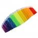 MagiDeal 1.4m Dual Line Control Parafoil Parachute Rainbow Outdoor Park Beach Kite MagiDeal 1.4m Dual Line Control Parafoil Parachute Rainbow Outdoor Park Beach Kite