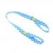 Anti Drop Toy Bottle Fastening Pacifier Clips Hanger Strap for Baby Pram Stroller Pushchair Polka Dots Pattern - Blue