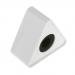 ABS Injection Molding Triangular Microphone Station Logo -Weiss