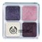 The Body Shop 23 Shimmer Cube Palette 4x3.5g: 01 Shade Orchid Purple, 02 Shade Candy Pink, 03 Shade Pearly White, 04 Shade Velvet Plum