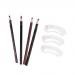 MagiDeal Eyebrow Shaping Kit 4 Pencils + 3 Styles of Stencil Template