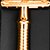 Jagen David ® L5 - Elegant Extra Long Double Edge Razor Safety Razor Fits All Double Edge Razor Blades unique Christmas gift for him - 11.5cm (Gold)