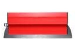 Yius Lama per scrematura del muro a secco, spatola lisciante per cartongesso per intonaco durevole per pittura per cemento e cemento (25 x 15 cm, rosso)