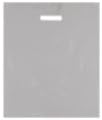 Silver Plastic Carrier Bags - 38cm x 46cm + 7cm - (1 BOX - 100 BAGS)
