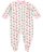 Hudson Baby Baby Girls Pink Thermal Birdies & Trees Coverall (Large)