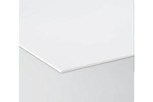 PLASTIK2 Panneau forex 50 x 75 cm 2 pièces, couleur blanche épaisseur 3 mm (50 x 75 cm)