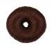 Fashion Bun Shapers Hair Doughnut Bun Ring Shaper Hair Donut Style Updo - Red Brown