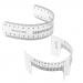 MagiDeal Pack of 2-Style Eyebrow Grooming Stencil Shaper Ruler Measure Tool Makeup Reusable