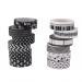 10m 12pcs Cinta Washi Serie En Blanco Y Negro Adhesivo Bricolaje Etiqueta De Papel 1 5cm