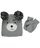 Polar Wear Baby Boys' "Great Bear" Beanie & Mittens Set - gray, one size
