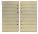 Refill 6 Hole A6 Lined Papers for Personal Filofax Size 75 Pages 20/20/50/20/20mm Off White