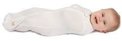The Woombie Organic Swaddle (White, 3-6 Months)