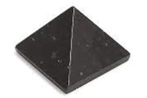 N&D Store Polished Shungite Pyramid 3 cm (1.2 inch) Stone Crystal Pyramid Home Decor Meditation Shungite Stone Figures