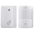 QAWACHH Wireless doorbell Chime Motion Sensor Alarm Door Secure Remote(White) Detection System
